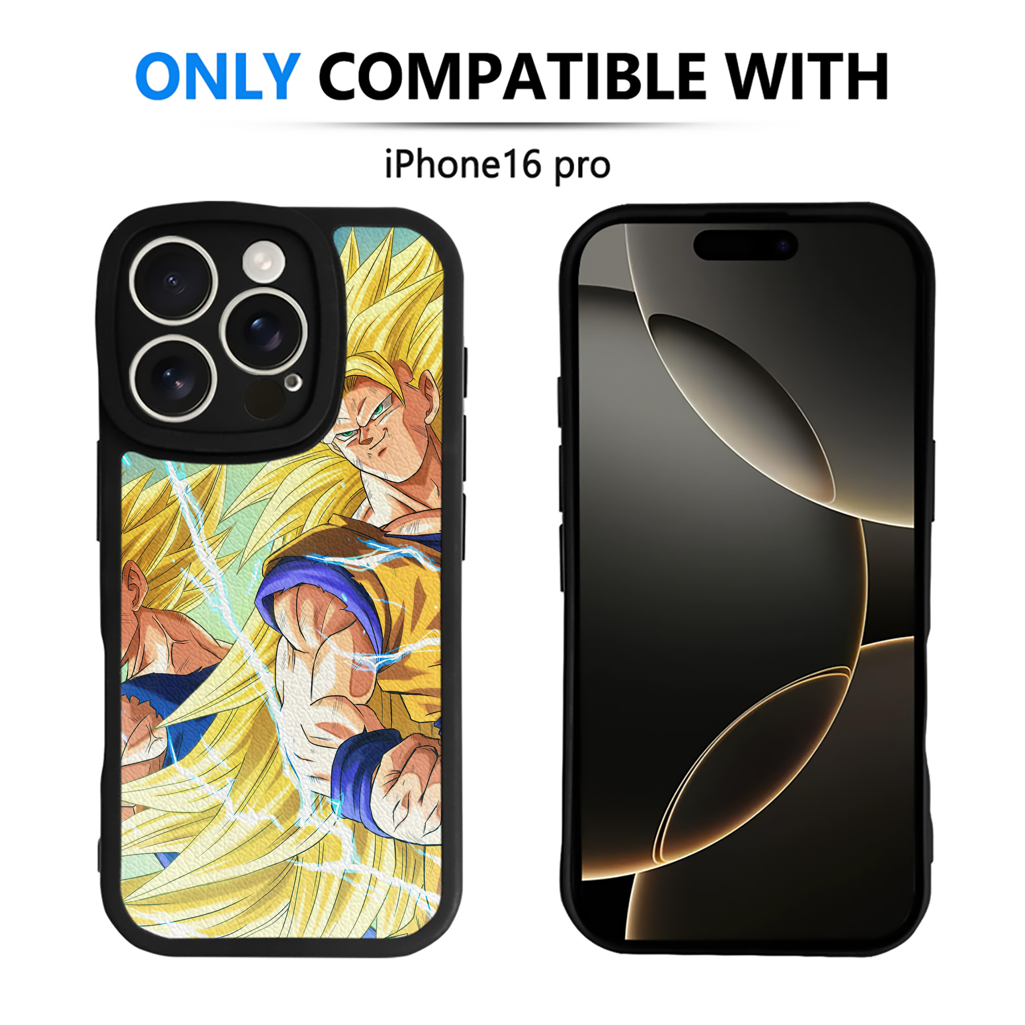 （画像用） ドラゴンボール DRAGON BALL 【iPhone 16シリーズ対応】シリコンスマホケース（レザー調） 材質：シリコン